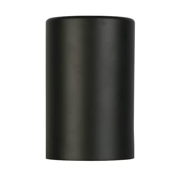 Project Source Aplique de pared para exterior, color negro mate, cielo oscuro, 1 luz, 7 pulgadas