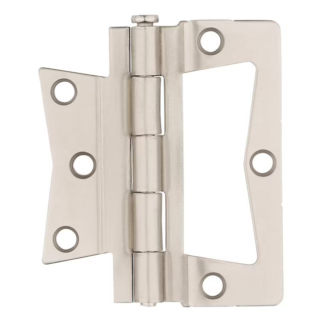 RELIABILT 3.5-in-in Satin Nickel Non-Mortise Bi-Fold Door Hinge (2-Pack)
