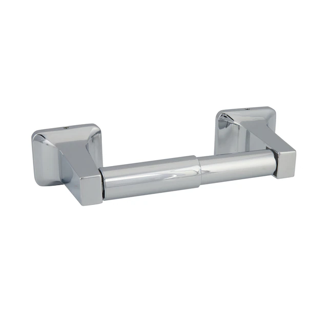 Project Source Seton Chrome Wall Mount Spring-loaded Toilet Paper Holder