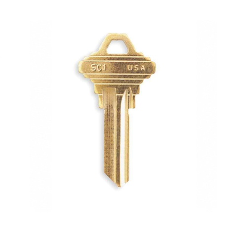 SC1 Schlüsselrohlinge aus Messing (50er-Pack)