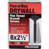 Fas-n-Tite #8 x 2-1/2-in Bugle Fine Thread Drywall Screws 1-lb (92-Pack)