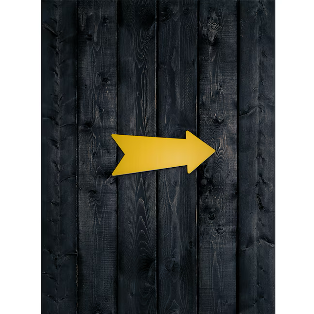 RELIABILT Direction Arrow 8-in x 23-in Plastic Information Display Sign