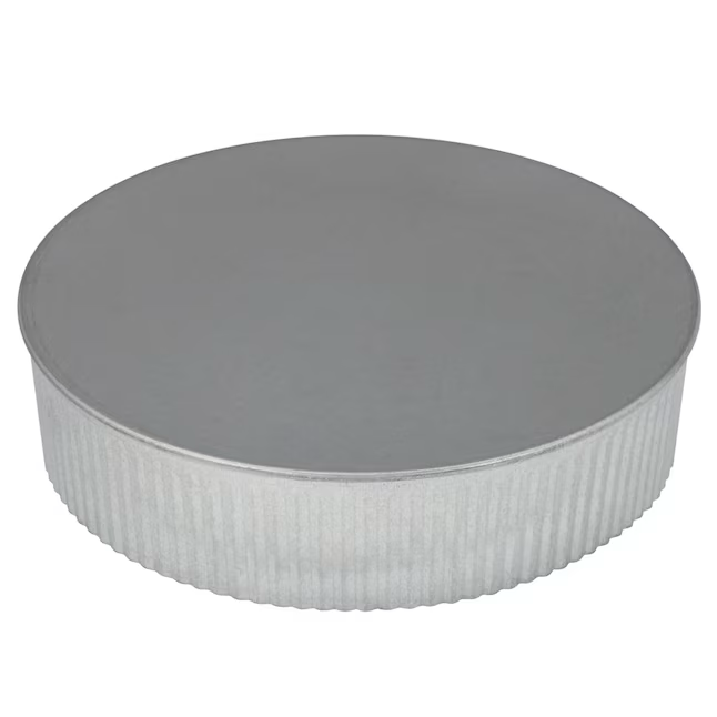 IMPERIAL 8-in dia Galvanized Steel Crimped Small End Round End Cap