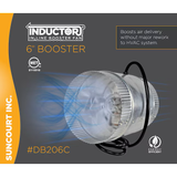 SUNCOURT Inductor 6-in dia 250-CFM Galvanized Steel Axial Duct Fan