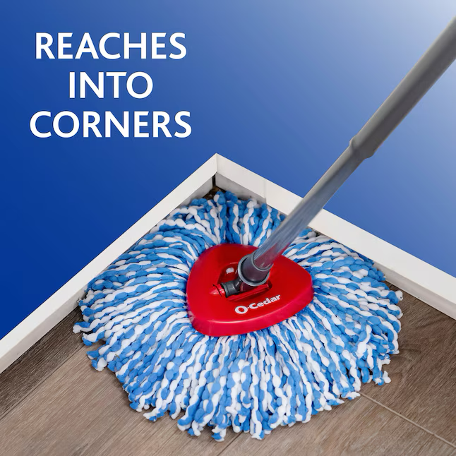 O-Cedar EasyWring RinseClean Spin Mop Microfiber Mop Head Refill (2-Pack)