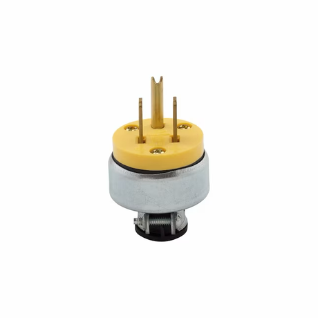 Eaton 15-Amp 125-Volt NEMA 5-15 3-wire Grounding Heavy-duty Straight Plug, Yellow