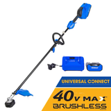 Kobalt Gen4 40-volt 15-in Straight Shaft Attachment Capable Battery String Trimmer 4 Ah (Battery and Charger Included)