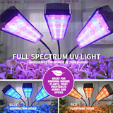 BELL + HOWELL Luz de abrazadera LED de espectro completo de 5,12 pulgadas, 1 luz, color negro, 6 vatios