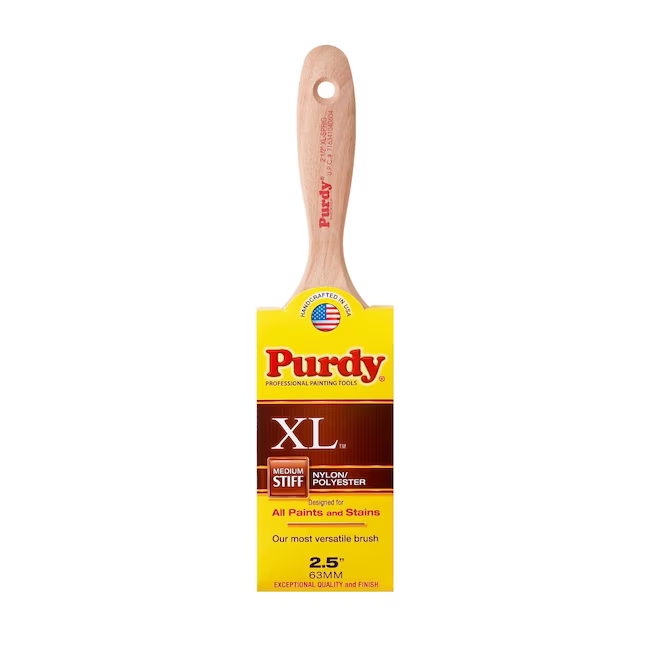 Purdy XL Sprig 2-1/2-in Reusable Nylon- Polyester Blend Flat Paint Brush (Trim Brush)