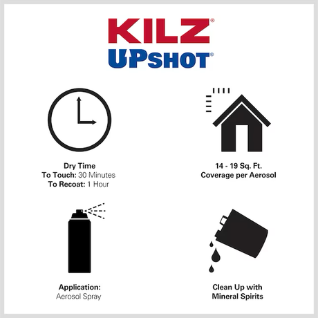 Imprimación multiusos para paredes y techos a base de aceite KILZ Upshot Interior (10 onzas)