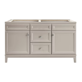 Diamond NOW Calhoun 60-in Cloud Gray Bathroom Vanity Base Cabinet without Top