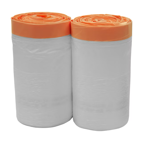 MOXIE Bolsa de basura con cordón de cocina de plástico blanco lavanda de 13 galones (120 unidades)