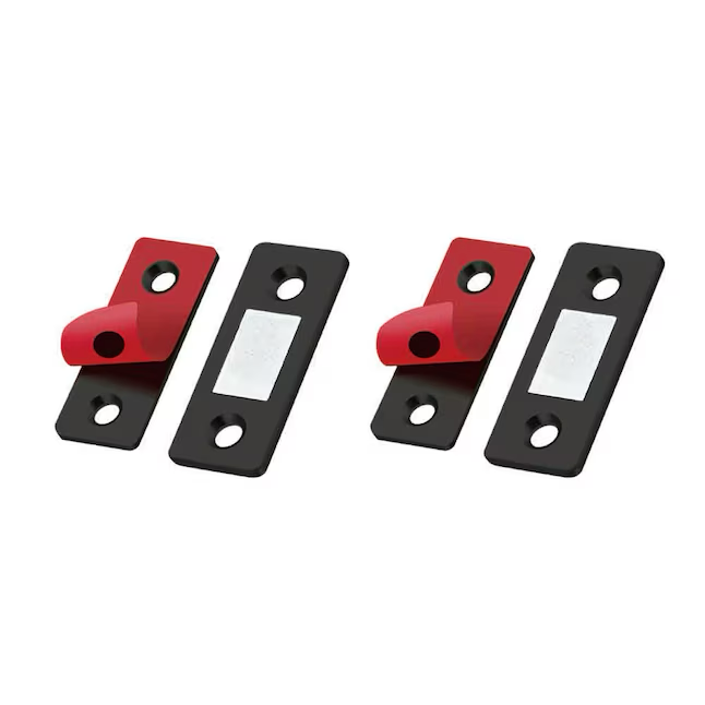 RELIABILT 41-mm Black Magnetic Catch Cabinet Latch (2-Pack)