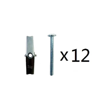 Project Source 3/16-in 2-in Zinc-plated Interior Anchor Bolt (12-Count)