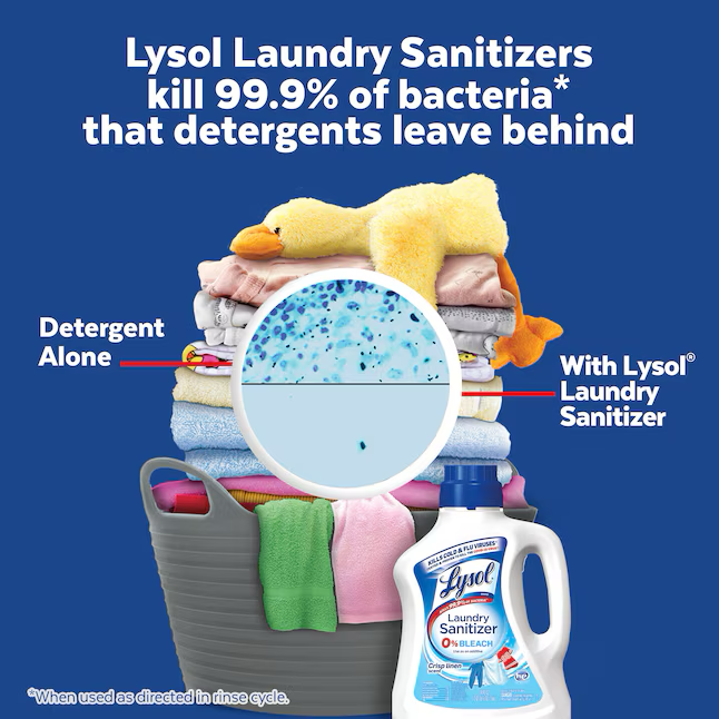 LYSOL Laundry Sanitizer 90-fl oz Crisp Linen Fabric Deodorizer