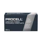Pilas alcalinas profesionales Procell de 9 voltios, 12/caja
