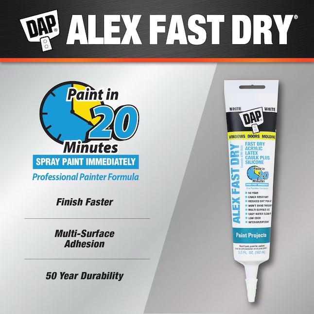 DAP Alex Fast Dry 5,5-oz weiß überstreichbare Latex-Dichtungsmasse