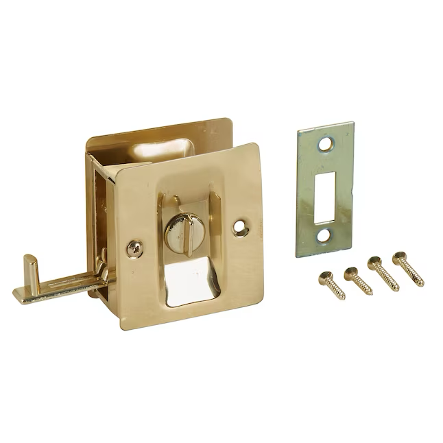 National Hardware 2.75-in Satin Brass Pocket Door Pull