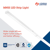 Lithonia Lighting 8-ft 1-Light Adjustable-Lumen Switchable White LED Strip Light