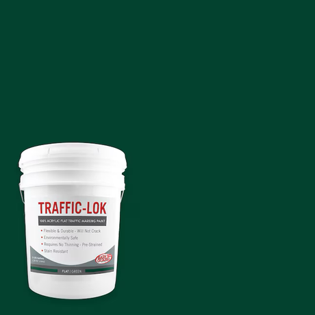RainguardPro Traffic-Lok Green/Flat Acrylic Striping Paint