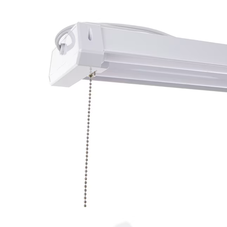 Utilitech 4-ft 4000-Lumen White Cool White LED Flush Mount Shop Light