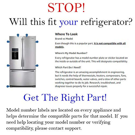 W10715708 Kit complementario de montaje de máquina de hielo para refrigerador 