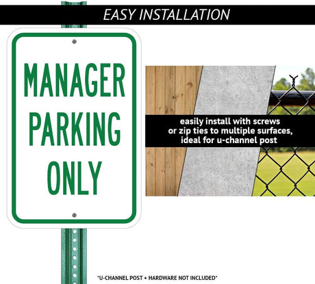 Reserved Parking, Van Accessible, $100-$500 Fine, Tow Away Zone (12" X 18" Heavy-Gauge Aluminum Rust Proof Parking Sign)