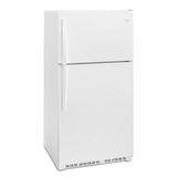 Refrigerador con congelador superior Whirlpool de 20.5 pies cúbicos (blanco)