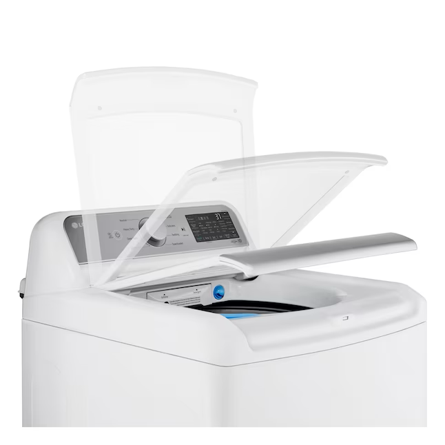 LG TurboWash 3D 5.3-cu ft Agitator Smart Top-Load Washer (White) ENERGY STAR