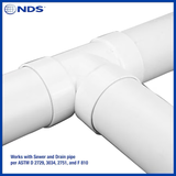 NDS 4-in PVC Sewer and Drain Tee