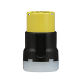 Eaton Arrow Hart 20-Amp 125-Volt NEMA L5-20c 3-wire Grounding Industrial Locking Connector, Yellow