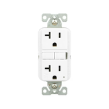 Eaton 20-Amp 125-volt Tamper Resistant Weather Resistant GFCI Residential Decorator Outlet, White