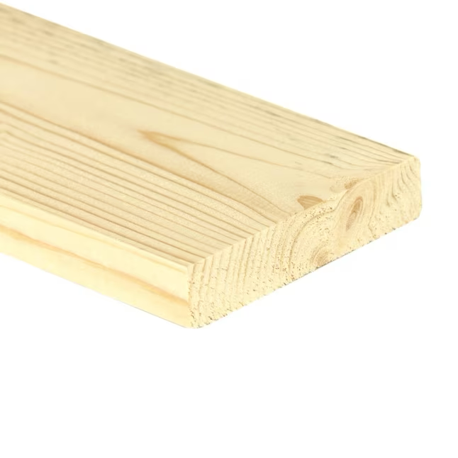 RELIABILT 1-in x 4-in x 10-ft Unfinished #2 Spruce Pine Fir Board