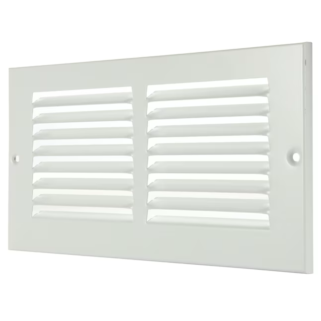 RELIABILT 10-in x 4-in Steel White Sidewall/Ceiling Grille