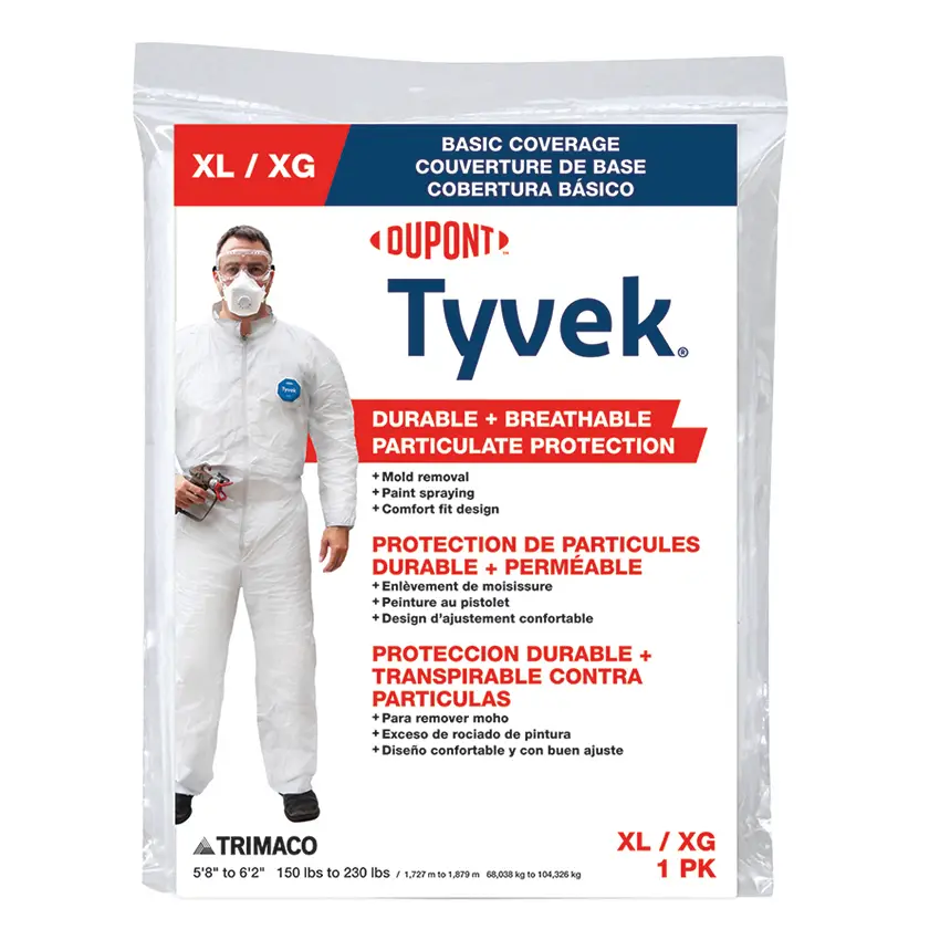 Trimaco X-Large Trimaco 14123 DuPont, Tyvek Disposable Coverall