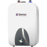 Calentador de agua eléctrico de punto de uso Eemax Mini-Tank de 2,5 galones, garantía limitada de 5 años, 1400 vatios y 1 elemento