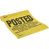 Hillman 11-in x 11-in Paper Prohibited Sign (25-Pack)