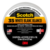 Scotch #35 0,75 Zoll x 66 Fuß Vinyl-Isolierband weiß