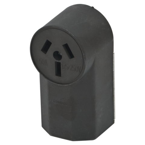 Eastman 3 Wire 50 Amp Square Surface Mount Range Receptacle