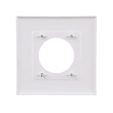 Placa de pared redonda para interiores Eaton, tamaño mediano, de policarbonato blanco, 2 unidades
