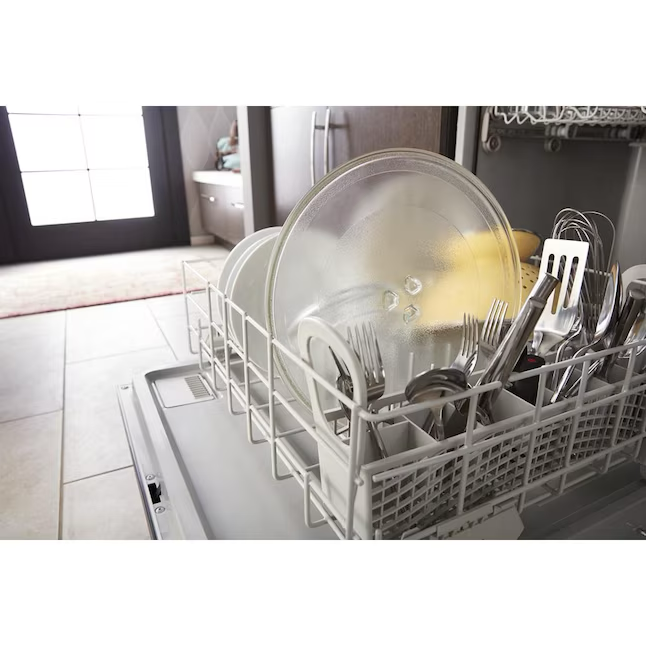 Microondas sobre la cocina Whirlpool de 1,7 pies cúbicos y 1000 vatios (blanco)