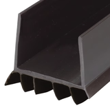 Burlete de vinilo deslizante para puerta MD de 3 pies x 1-3/4 pulgadas, color marrón