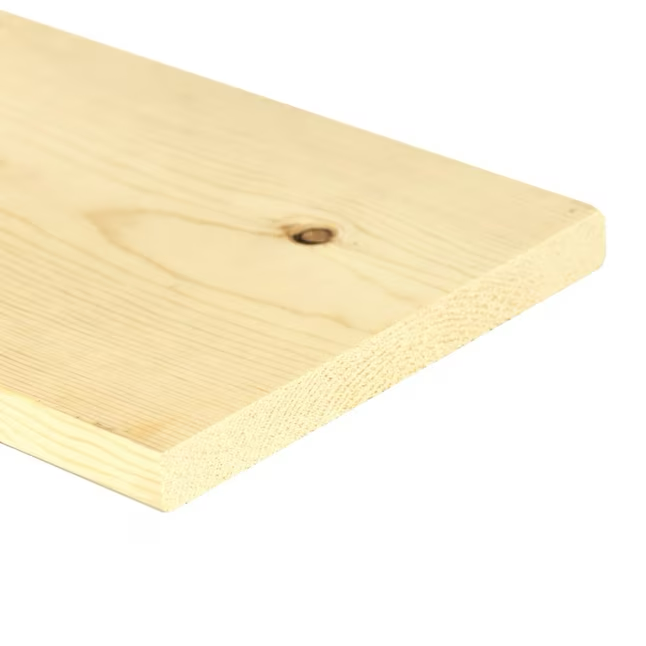 RELIABILT 1-in x 8-in x 10-ft Unfinished #2 Whitewood Board