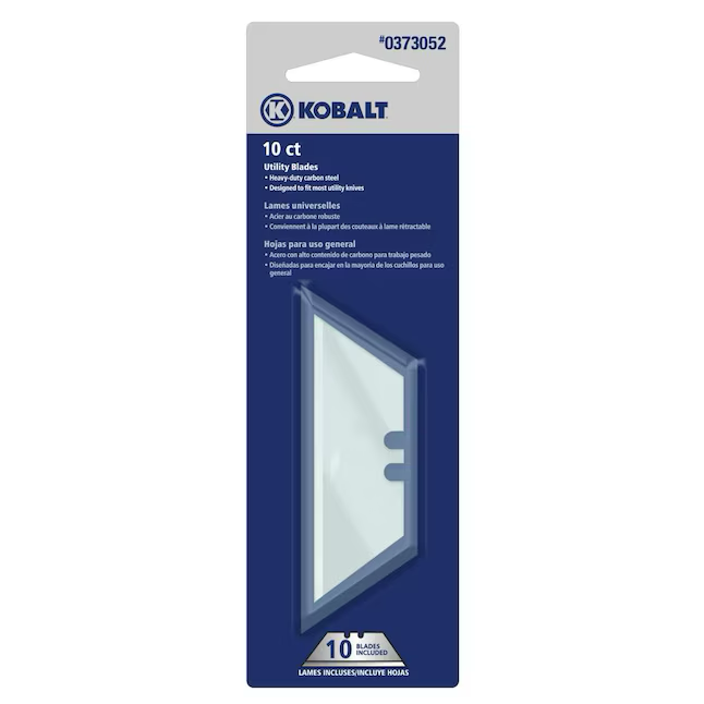 Kobalt Blades Carbon Steel Utility Razor Blade(10-Pack)