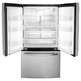 GE 27-cu ft French Door Refrigerator with Ice Maker and Water dispenser (Fingerprint-resistant Stainless Steel) ENERGY STAR