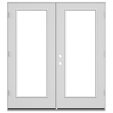 JELD-WEN 72-in x 80-in Low-e Primed Fiberglass French Left-Hand Inswing Double Patio Door
