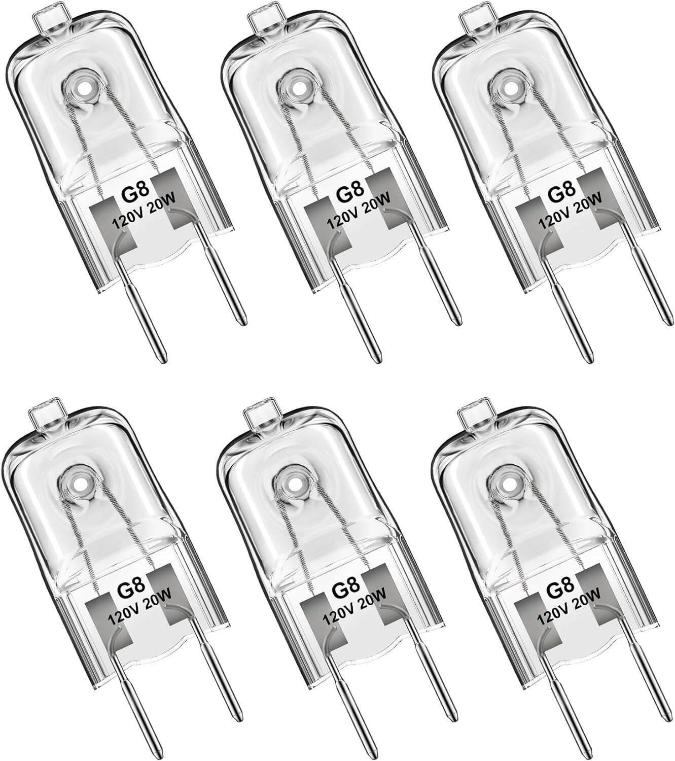 SABER SELECT G8 Bi-Pin Base Halogen Bulb (Warm White, 6-Pack) – Saber Sales