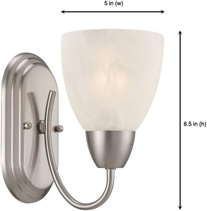 Designers Fountain Torino Wall Sconce, (Brushed Nickel)
