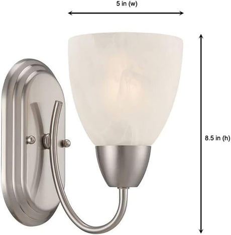 Designers Fountain Torino Wall Sconce, (Brushed Nickel)