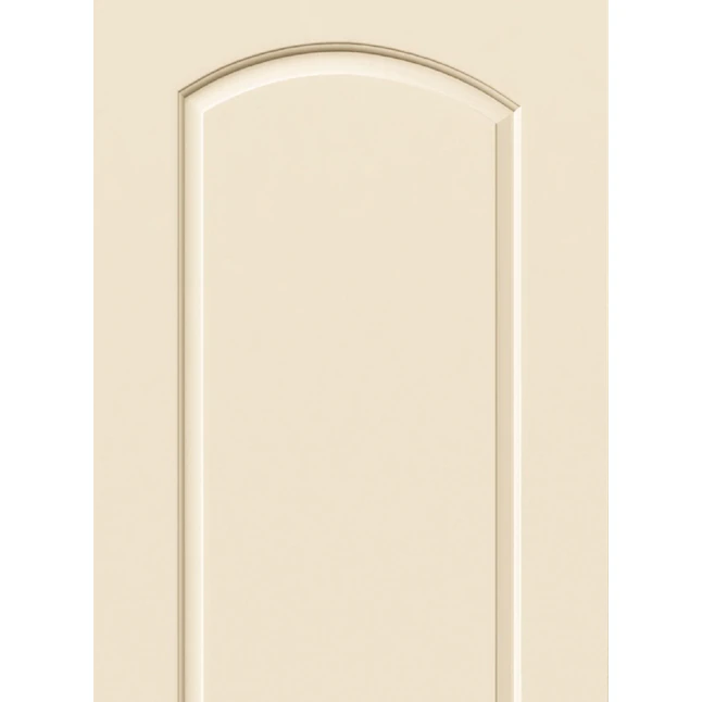 RELIABILT Continental 32 pulgadas x 80 pulgadas, blanco, 2 paneles, parte superior redonda, núcleo hueco, puerta de losa compuesta moldeada
